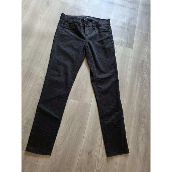 White House Black Market Polka Dot Noir Pants XS Short - Picture 3 of 5